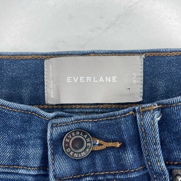 Everlane High Rise Skinny Medium Wash Jeans Size 25 Tall Indie Sleaze Neutral - Picture 6 of 8